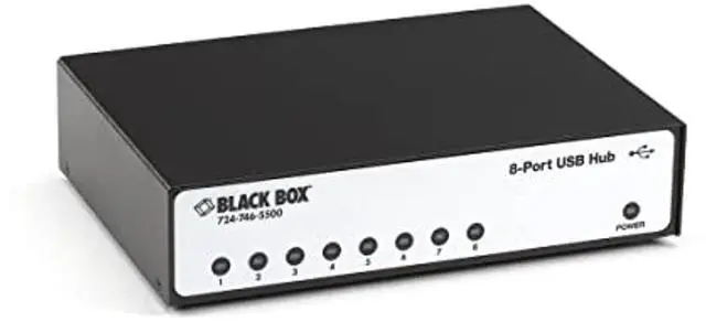Alt view image 5 of 6 - BlackBox Network Services IC1023A 8port Usb Hub Rs232 Perp