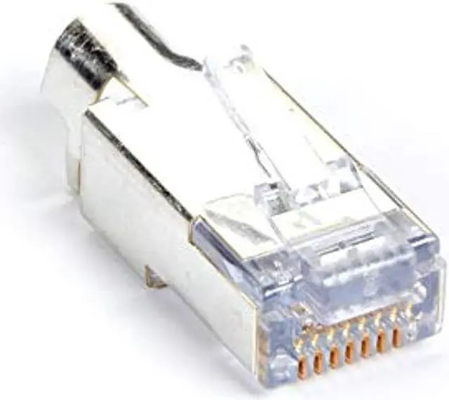 Alt view image 7 of 7 - Black Box C6EZSP-100PAK Black Box Shielded CAT6 EZ-RJ45 Modular Plugs, 100-Pack - 100 Pack - 1 x RJ-45 Male