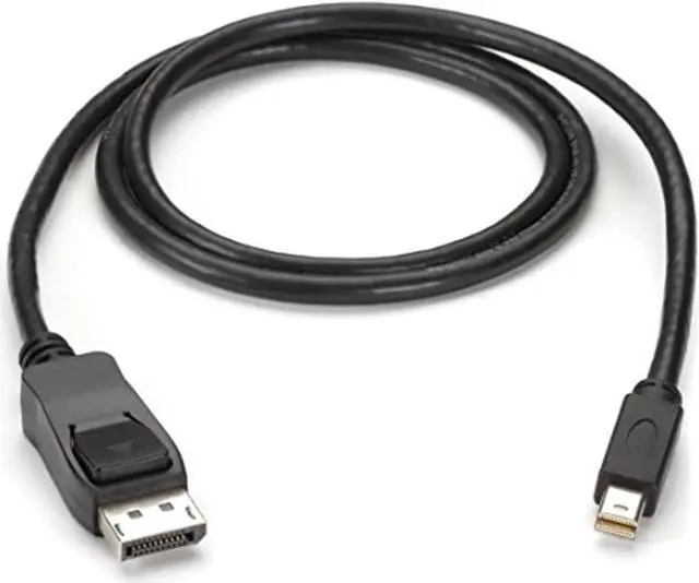 Alt view image 5 of 7 - Black Box ENVMDPDP-0006-MM 6 Foot Mini-DisplayPort to DisplayPort Cable, Male/Male, 6-ft. (1.8-m), Black