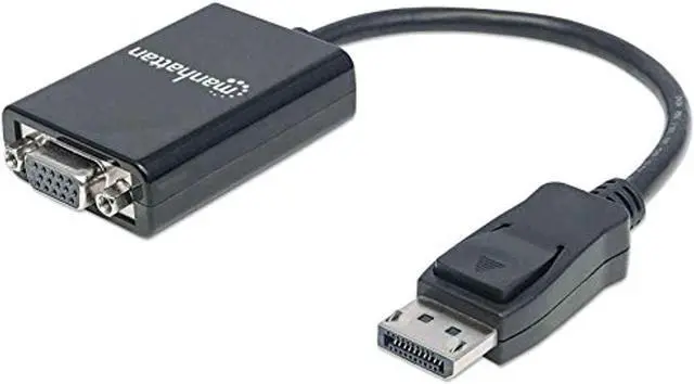 Alt view image 8 of 18 - Manhattan DisplayPort to VGA Converter Cable - DisplayPort/VGA for Monitor, Video Device, Projector, Notebook, Desktop Computer - 1.35 GB/s - 5.91" - 1 x DisplayPort Male Digital Video - 1 x HD-15 Fem