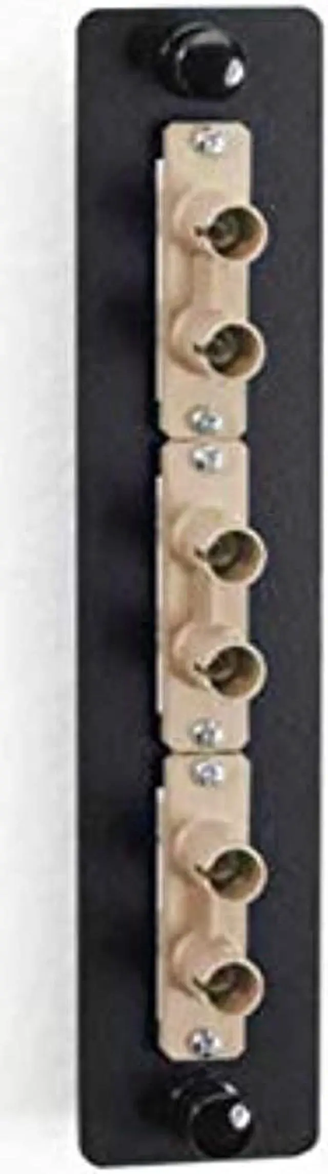 Alt view image 6 of 10 - Black Box Black Box Fiber Adapter Panel Low Density 3 ST Duplex Ceramic Beige