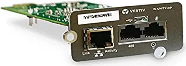 Alt view image 7 of 7 - Vertiv Liebert IntelliSlot Unity - SNMP - Network Card | Remote Monitoring - Data Center Monitoring| Adapter| 10Mb LAN/100Mb LAN |Micro-USB Port