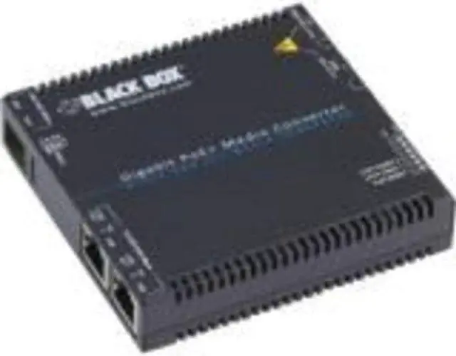 Alt view image 5 of 8 - Black Box Gigabit Poe+ Media Converter - 10/100/1000base-t To Sfp - 2x Poe+ [rj-45] Ports - Gigabit Ethernet - 10/100/1000base-tx, 1000base-x - 1 X Expansion Slots - Sfp - 1 X Sfp Slots - (lgc5210a)