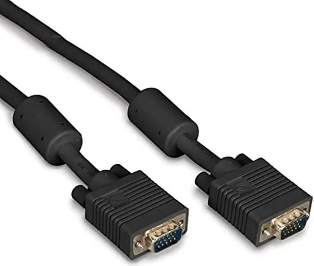 Alt view image 4 of 5 - Black Box 10ft M/M VGA Video Cable with Ferrite Core, Black