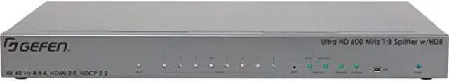 Alt view image 9 of 14 - Gefen Ultra Hd 600 Mhz 1:8 Splitter For Hdmi W/ Hdr