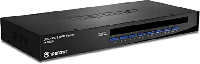Alt view image 3 of 9 - TRENDnet 16-Port Rack Mount USB KVM Switch, VGA & USB Connection, Supports USB & PS/2, Auto-Scan, Audible Feedback, Plug & Play, Hot Pluggable, Rack Mountable with Hardware, TK-1603R