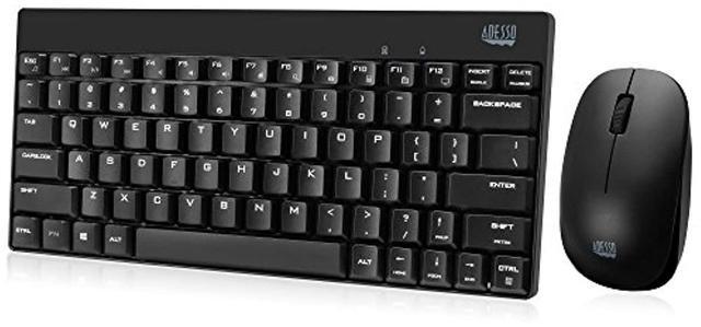 Alt view image 7 of 11 - ADESSO WKB-1100CB 2.4GHZ WIRELESS MINI KEYBOARD & MOUSE COMBO