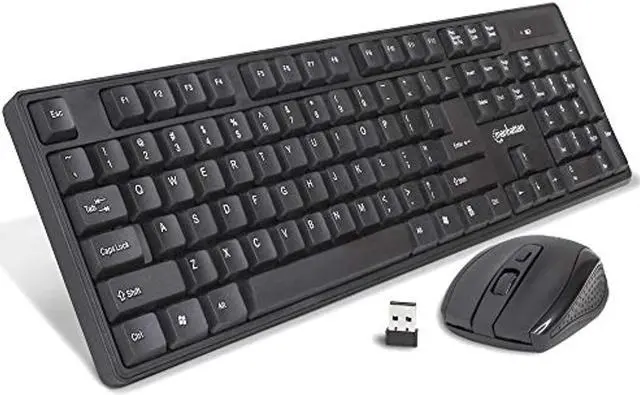 Alt view image 8 of 11 - Manhattan Wireless Keyboard and Optical Mouse Set 178990