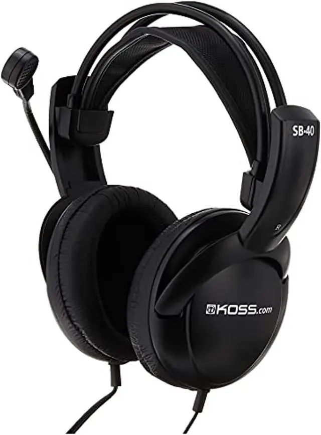 Alt view image 6 of 8 - Koss SB40 Computer Headset with Microphone