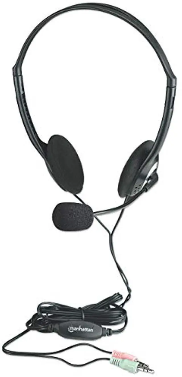Alt view image 6 of 7 - Manhattan 164429 Lightweight Overhead Stereo Headset -