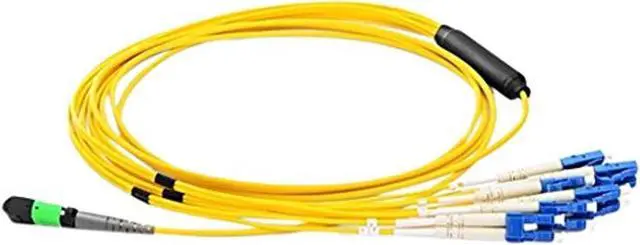 Alt view image 2 of 2 - AXIOM MPO FEMALE TO 4 LC SINGLEMODE 9/125 FIBER OPTIC BREAKOUT CABLE - 7M