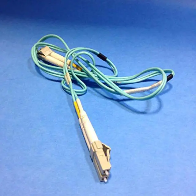 Main image of OM3 50/125 MULTIMODE FIBER OPTIC PATCH CABLE - OFNR PVC, LC TO LC, AQUA, 1-M (3.