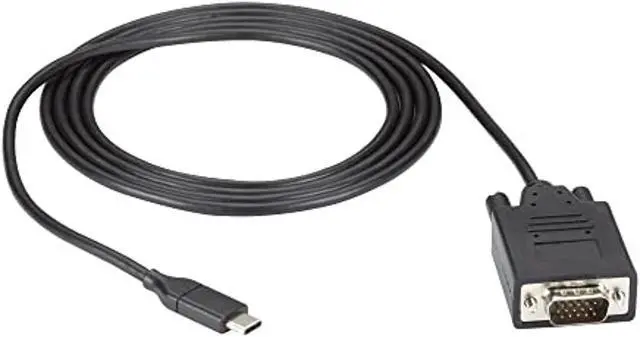 Alt view image 4 of 6 - Black Box USB-C to VGA Adapter Cable, 1080p HD, 6ft