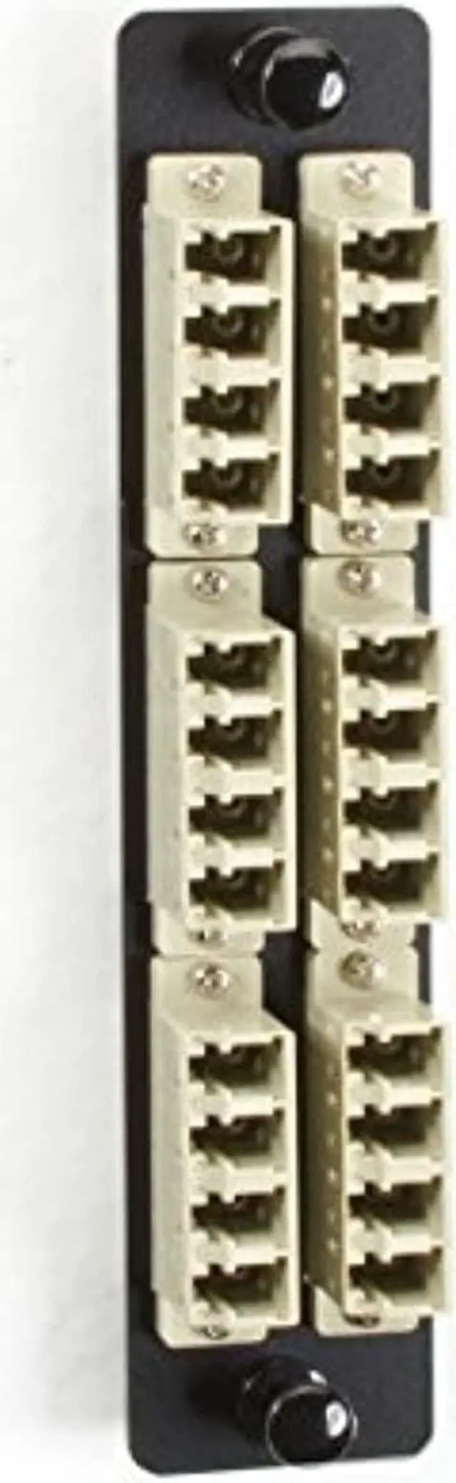 Main image of HIGH-DENSITY MULTIMODE FIBER ADAPTER PANEL - CERAMIC SLEEVE, (12) LC DUPLEX, BEI