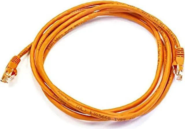 Alt view image 7 of 10 - Monoprice Cat5e Ethernet Patch Cable - 7 Feet - Orange | Network Internet Cord - RJ45, Stranded, 350Mhz, UTP, Pure Bare Copper Wire, 24AWG