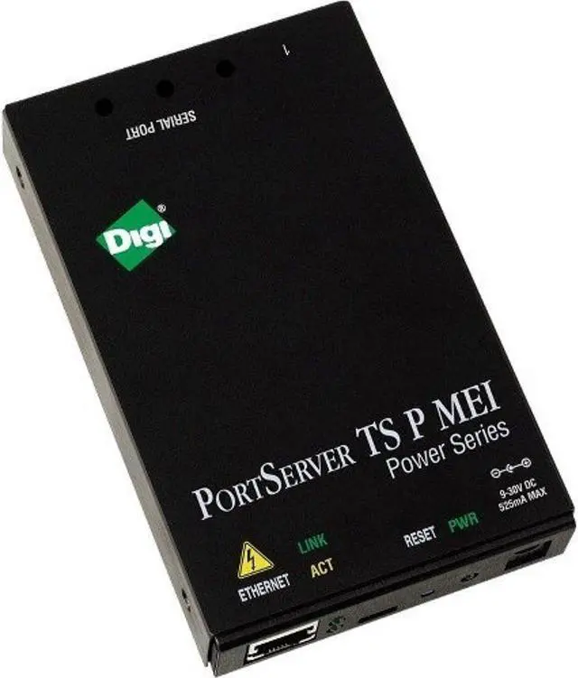 Alt view image 5 of 6 - Digi PortServer TS 4 P MEI (mid- and end-span PoE) (International) - 1 x Network (RJ-45) - 4 x Serial Port - 10/100Base-TX - Fast Ethernet