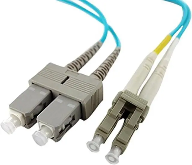 Alt view image 5 of 5 - Axiom Lc/Sc Multimode Duplex Om4 50/125 Fiber Optic Cable 3M