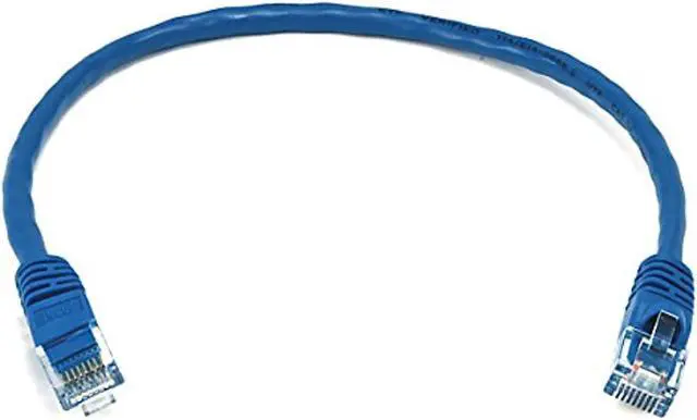 Alt view image 8 of 13 - Monoprice Cat6 Ethernet Patch Cable - 1 Feet - Blue | Network Internet Cord - RJ45, Stranded, 550Mhz, UTP, Pure Bare Copper Wire, 24AWG