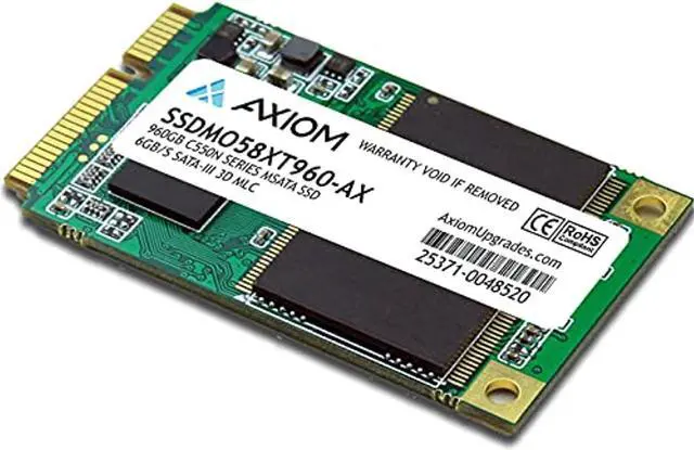 Alt view image 4 of 5 - Axiom SSDMO58XT960-AX C550N Series - Solid State Drive - 960 Gb - Internal - Msata - Sata 6Gb/S