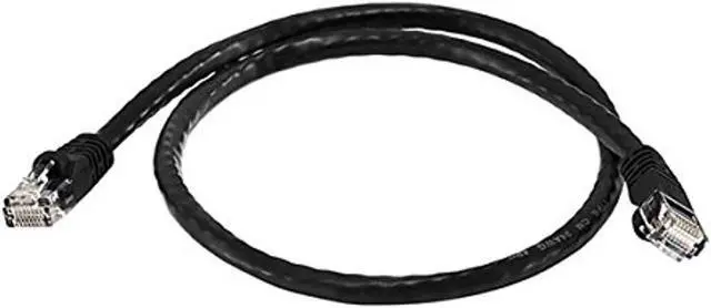 Alt view image 6 of 7 - Monoprice Cat6 Ethernet Patch Cable - Network Internet Cord - RJ45, Stranded, 550Mhz, UTP, Pure Bare Copper Wire, 24AWG, 2ft, Black