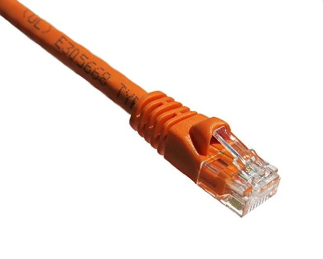 Alt view image 4 of 4 - Axiom AXG94074 Patch Cable - Rj-45 (M) To Rj-45 (M) - 3 Ft - Utp - Cat 5E - Molded, Snagless, Stranded - Orange