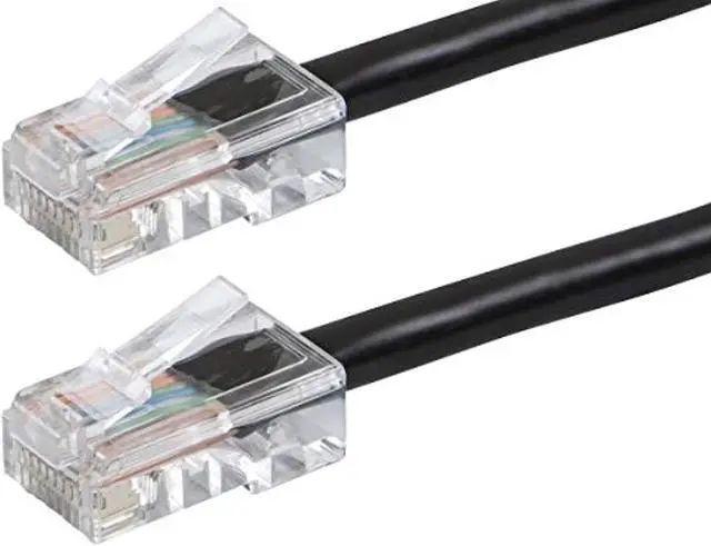 Alt view image 3 of 8 - Monoprice Cat6 Ethernet Patch Cable - 3 Feet - Black, RJ45, Stranded, 550Mhz, UTP, Pure Bare Copper Wire, 24AWG - Zeroboot Series
