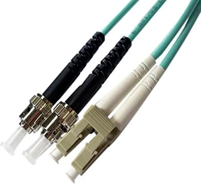 Alt view image 7 of 7 - AXIOM LC/ST MULTIMODE DUPLEX OM4 50/125 FIBER OPTIC CABLE 10M