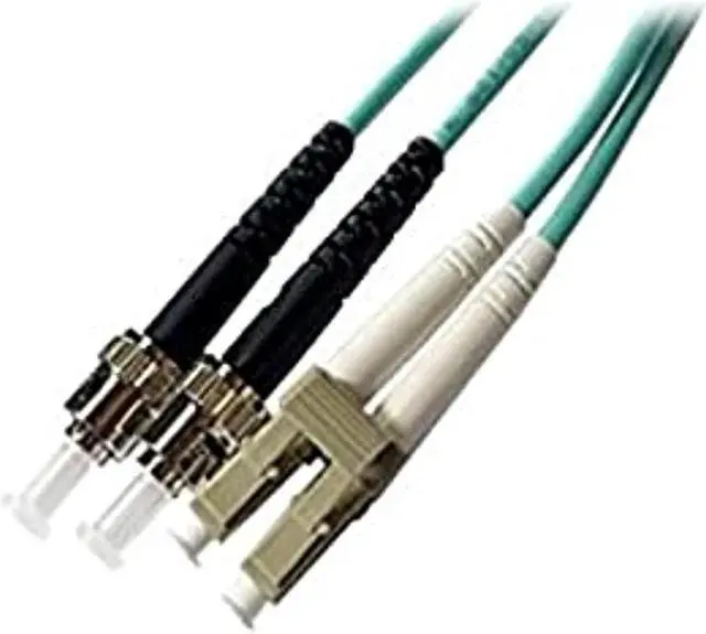 Alt view image 6 of 7 - Axiom LCSTOM4MD8M-AX Patch Cable - St Multi-Mode (M) To Lc Multi-Mode (M) - 26 Ft - Fiber Optic - 50 / 125 Micron - Om4 - Riser - Aqua