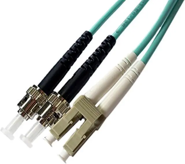 Alt view image 6 of 7 - Axiom LCSTOM4MD9M-AX Patch Cable - St Multi-Mode (M) To Lc Multi-Mode (M) - 30 Ft - Fiber Optic - 50 / 125 Micron - Om4 - Aqua