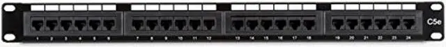 Alt view image 7 of 9 - Black Box JPM5E24A CAT5E Patch Panel 24 Port