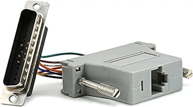 Alt view image 3 of 4 - Monoprice DB25 Male to RJ-45 Modular Adaptor - Grey