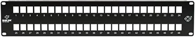 Alt view image 6 of 8 - Black Box GigaStation2 High-Density Multimedia Patch Panel 48-Port 2U