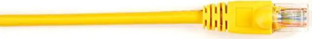 Alt view image 4 of 12 - Black Box CAT5e Value Line Patch Cable, Stranded, Yellow, 1-ft. (0.3-m)