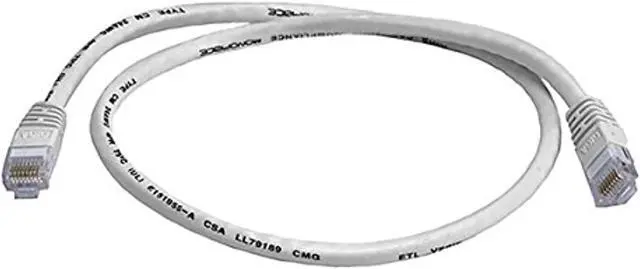 Alt view image 7 of 13 - Monoprice Cat6 Ethernet Patch Cable - Network Internet Cord - RJ45, Stranded, 550Mhz, UTP, Pure Bare Copper Wire, 24AWG, 2ft, White