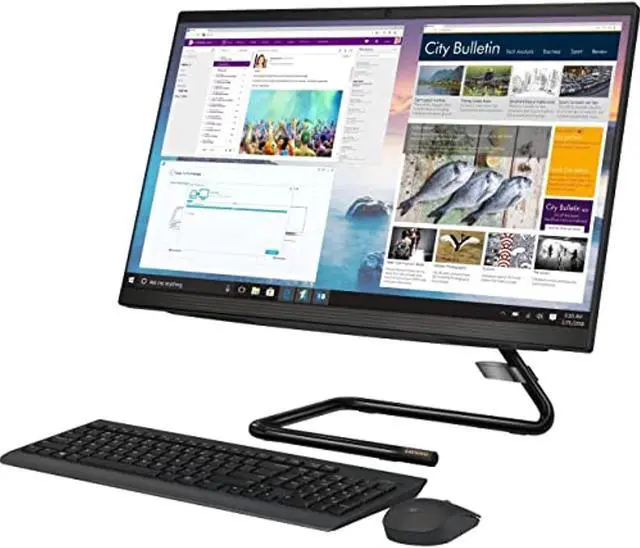 Alt view image 9 of 9 - Lenovo All-in-One Computer IdeaCentre AIO 3 22ADA05 F0EX00CMUS AMD Athlon Silver 3050U 8GB DDR4 1TB HDD 256GB PCIe SSD 21.5" Touchscreen Windows 10 Home 64-bit