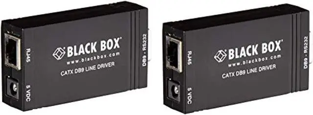 Alt view image 7 of 10 - Black Box CATx DB9 Line Driver - Network (RJ-45) - 4000 ft Extended Range