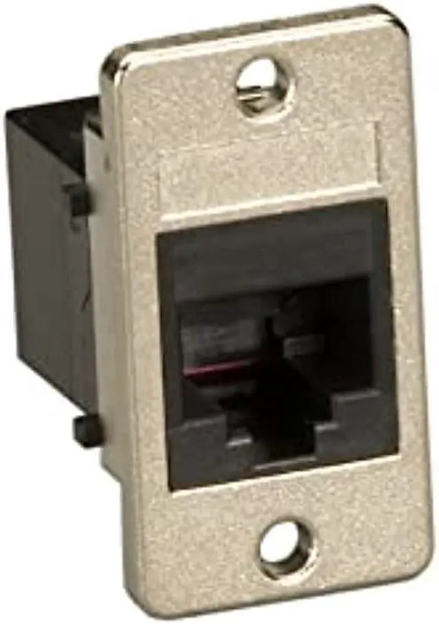 Alt view image 4 of 8 - Black Box Panel-Mount Modular Coupler RJ-45 Black FMT1081