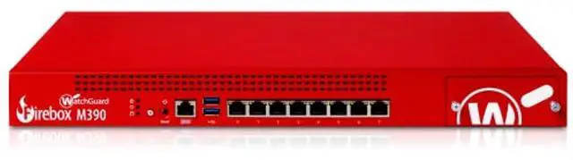 Alt view image 3 of 4 - WatchGuard Firebox M390 Network Security/Firewall Appliance - 8 Port - 10/100/1000Base-T - Gigabit Ethernet - 8 x RJ-45 - 1 Total Expansion Slots - 3 Year Basic Security Suite