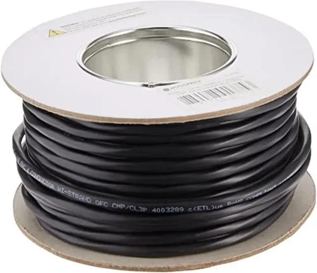 Alt view image 4 of 7 - Monoprice Nimbus Series 16 Gauge AWG 4 Conductor CMP-Rated Speaker Wire / Cable - 100ft UL Plenum Rated, 100% Pure Bare Copper With Color Coded Conductors