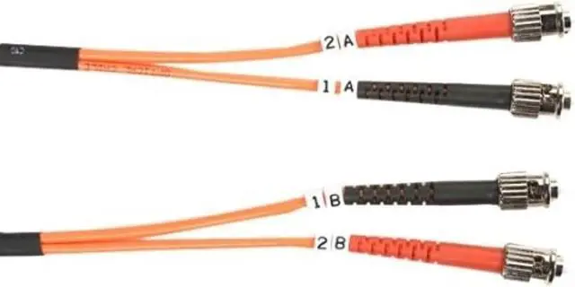 Alt view image 6 of 9 - Black Box FO625-003M-STST 9.84 ft. Multimode Value Line Patch Cable