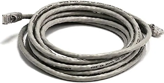 Alt view image 5 of 12 - Monoprice Cat6 Ethernet Patch Cable - 14 Feet - Gray | Network Internet Cord - RJ45, Stranded, 550Mhz, UTP, Pure Bare Copper Wire, 24AWG