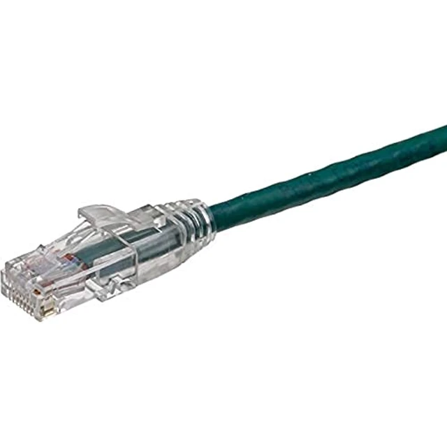 Main image of AXIOM 8FT CAT6 550MHZ PATCH CABLE CLEAR-SNAGLESS UNIVERSAL BOOT (GREEN)