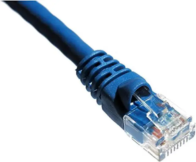 Alt view image 2 of 3 - Axion C5EMB-B7-AX Axiom 7FT CAT5E 350mhz Patch Cable - Category 5e for Network Device - Patch Cable - 7 ft - 1 x - 1 x - Gold-plated Contacts - Blue