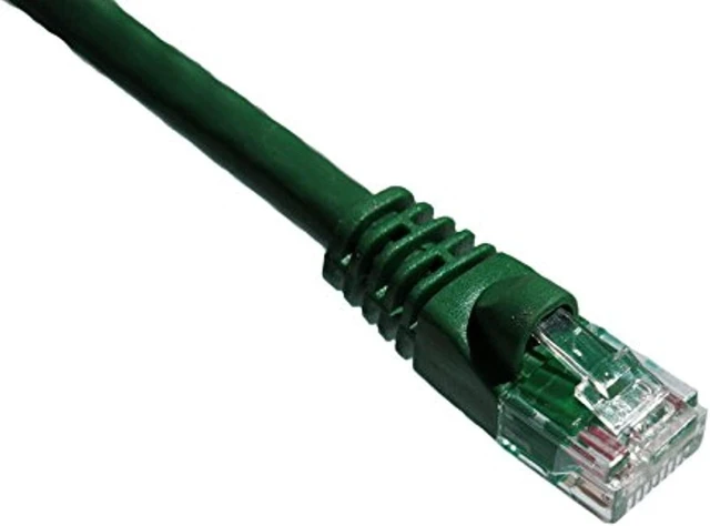 Alt view image 4 of 5 - Axiom 10ft Cat5e 350mhz Patch Cable Molded Boot (green)
