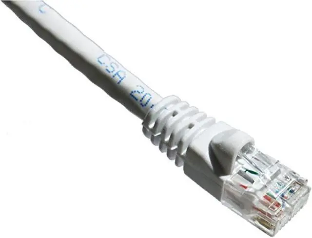 Alt view image 3 of 3 - Axion C5EMB-W10-AX Axiom 10FT CAT5E 350mhz Patch Cable - Category 5e for Network Device - Patch Cable - 10 ft - 1 x - 1 x - Gold-plated Contacts - White