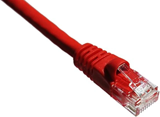 Alt view image 5 of 6 - Axiom C6AMB-R3-AX Patch Cable - Rj-45 (M) To Rj-45 (M) - 3 Ft - Utp - Cat 6A - Ieee 802.3An - Molded, Snagless, Stranded - Red