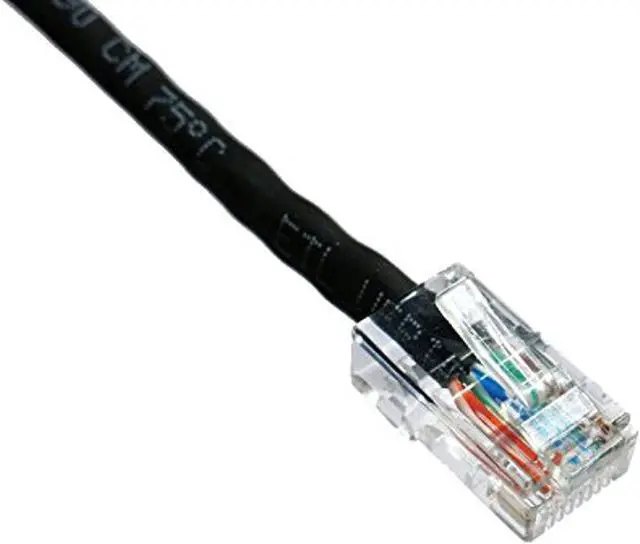 Alt view image 6 of 6 - Axiom C6NB-K3-AX Axiom 3FT CAT6 550mhz Patch Cable - Category 6 for Network Device - Patch Cable - 3 ft - 1 x - 1 x - Gold-plated Contacts - Black