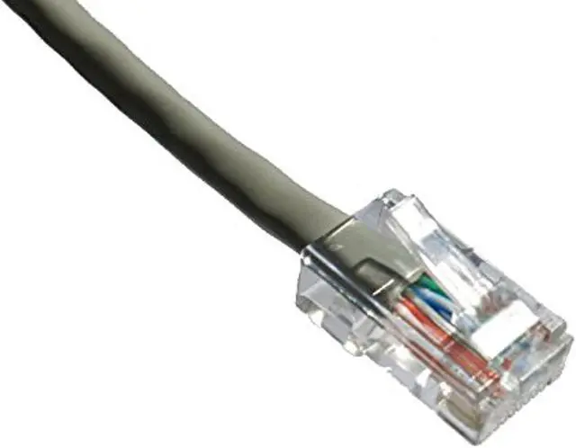 Alt view image 4 of 4 - Axion C6NB-G5-AX Axiom 5FT CAT6 550mhz Patch Cable - Category 6 for Network Device - Patch Cable - 5 ft - 1 x - 1 x - Gold-plated Contacts - Gray