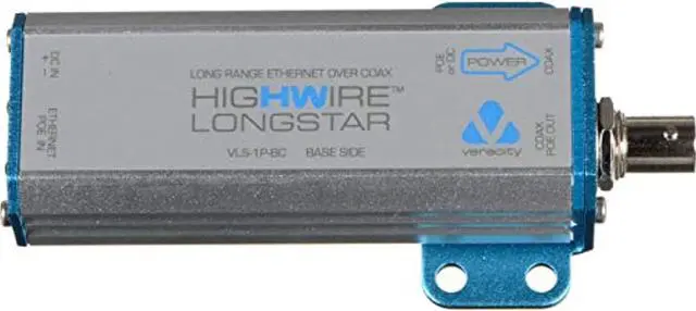 Alt view image 6 of 7 - Veracity Longstar Long-Range POE Coax Base Unit VLS-1P-BC