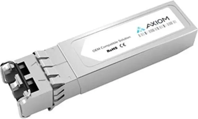 Alt view image 5 of 5 - Axiom SFP+ Transceiver Modules are certified 100% compliant in all OEM applications. They are pre-configured with an application specific code to meet the requirement set forth by the router and switch OEMs. Axiom compatible transceivers pe
